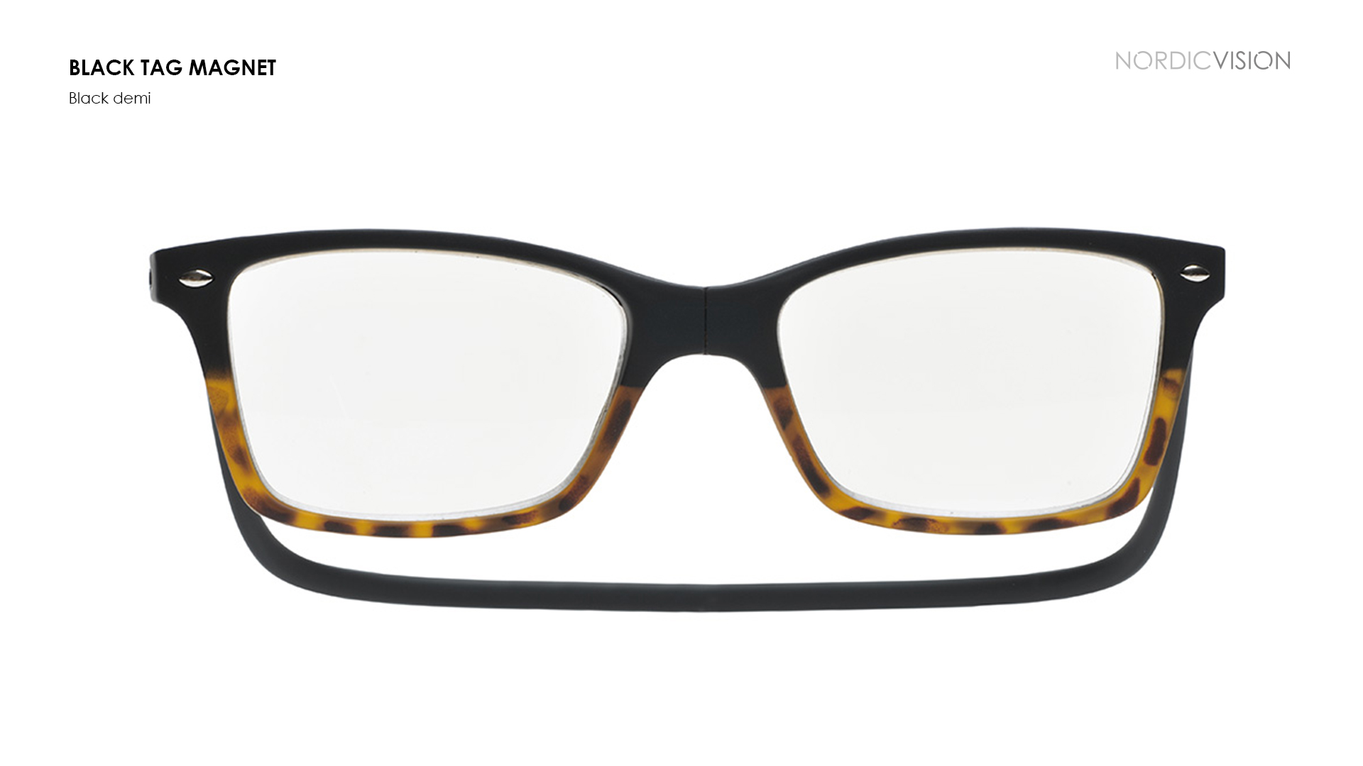 Occhiali con calamita magnetico Black Demi