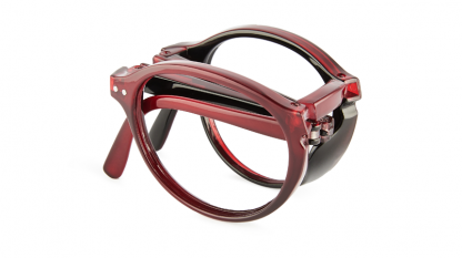 Occhiali pieghevoli - Folding Bordeaux con protezione anti luce-blu di PC