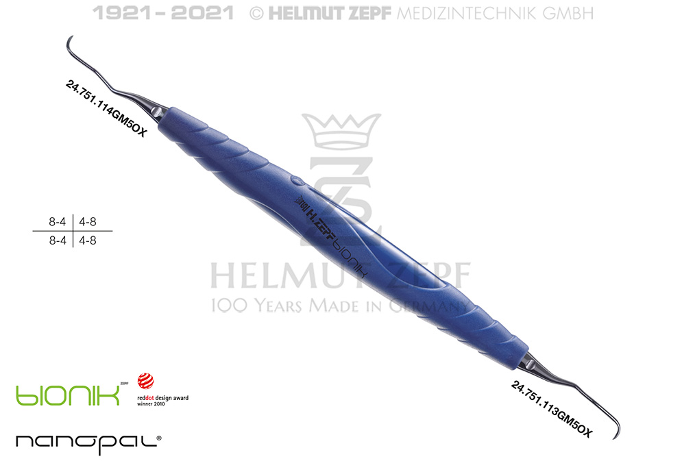 Curette Gracey 13/14 per profilassi di Helmut Zepf 24.207.13G