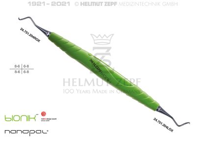 Scaler #204 S in Nanopal®M5 con manico Bionik 24.208.04SOX Helmut Zepf