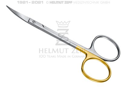 Forbici Chirurgiche Iris Supercut punta curva 46.051.11SC Helmut Zepf