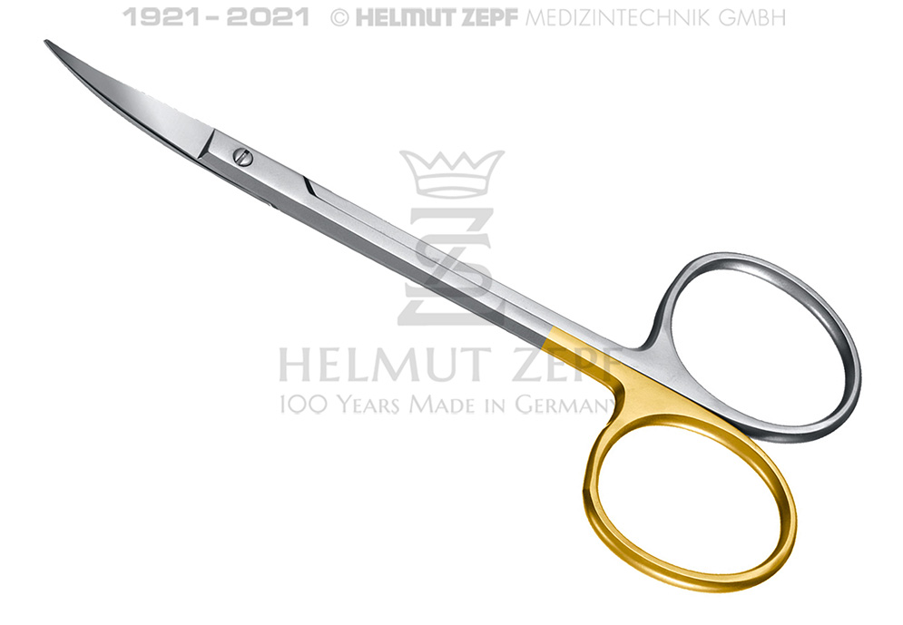 Forbici Chirurgiche Iris Supercut punta curva 46.051.11SC Helmut Zepf
