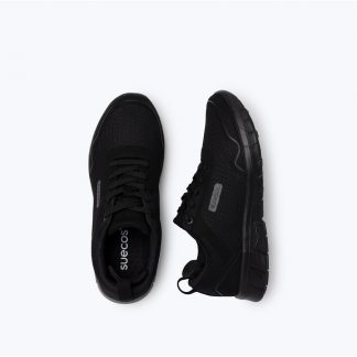 Stabil Sneakers nera calzature comode, pianta larga