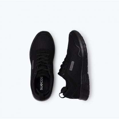 Stabil Sneakers nera calzature comode, pianta larga