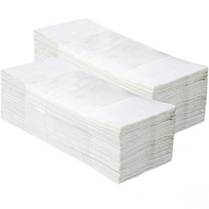 Asciugamani piegati a V bianco 23x33 cm, conf.3150 pz
