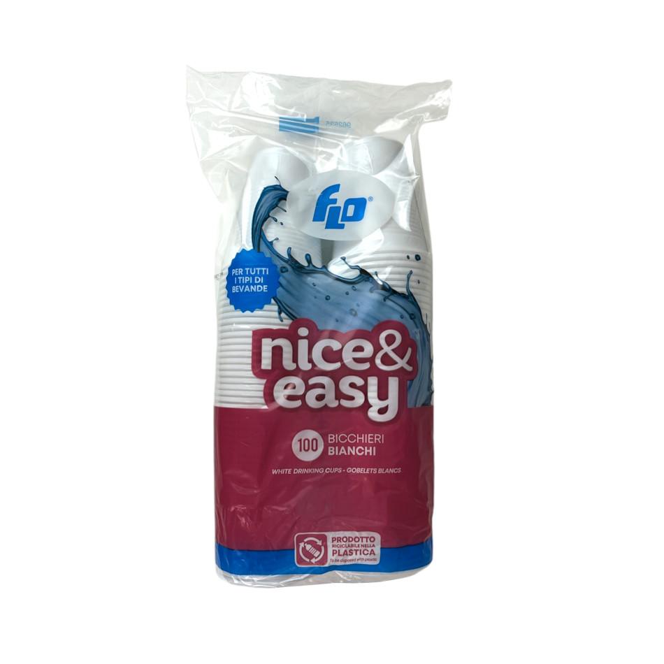 Bicchieri monouso trasparenti in plastica 165 ml conf. 100 pz