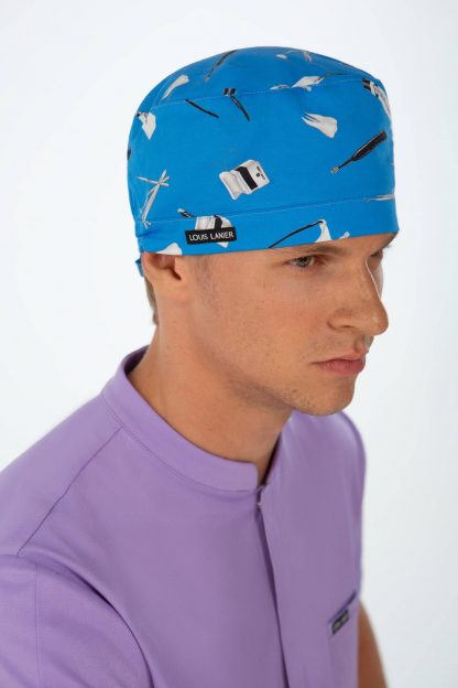Dentistry blu bandana unisex in tessuto di nuova generazione di Louis Lanier
