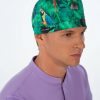 bandana-parrot-jungle man