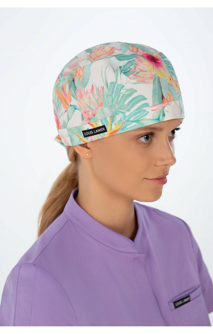 Pastel Garden bandana unisex in tessuto di nuova generazione di Louis Lanier