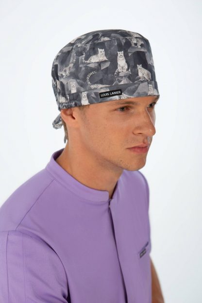 Snow Leopard bandana unisex in tessuto di nuova generazione di Louis Lanier
