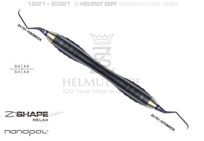 Curette Gracey M5 7/8 in Nanopal, Manico Z-Shape 24.225.07GM5OX Helmut Zepf