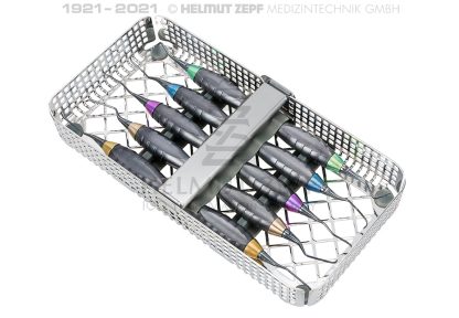 Set di Curette Gracey M5 in Nanopal, Manico Z-Shape 24.989.55OX Helmut Zepf senza affilare