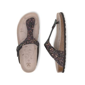 Viky Reflex Infradito Nero Glitter