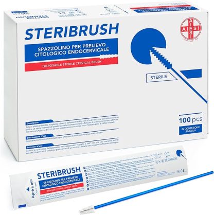 STERIBRUSH Spazzolini per prelievo citologico endocervicale cytobrush sterili, Conf. 100 pz