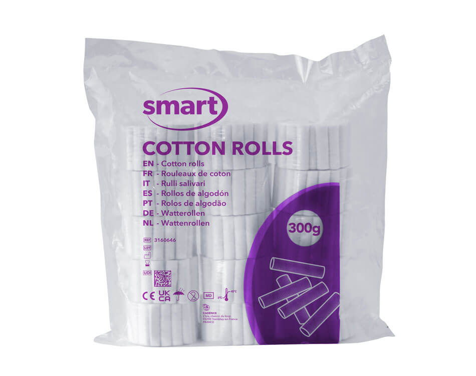 Rulli salivari Smart Nr.2 Ø 10 mm, conf. 300 gr
