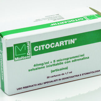 CITOCARTIN VERDE CON ADRENALINA 5mcg/m - 50 x 1,7 MOLTENI