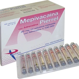 MEPIVACAINA ROSSA 2% C/ADRENALINA 1:100000 - 100x1,8ml PIERREL